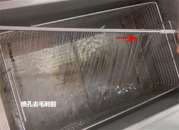 用磨粒流給噴淋管小孔去毛刺，效果怎么樣？