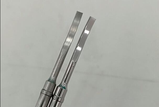 斯曼克鏡面噴砂機(jī)用于超聲刀刀頭拋光、去紋路！